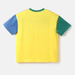 United Colors of Benetton Kids Multicolor Color Block T-Shirt image 2