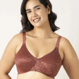 Amante Brown Embroidered Bra-picture-42