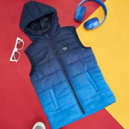 Pantaloons Junior Blue Regular Fit Jacket-image-30