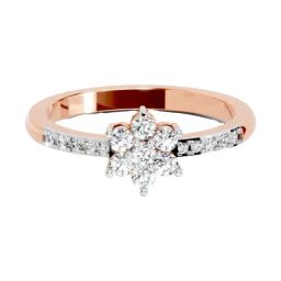Sparkles Lab Grown Diamond 14k (585) Rose Gold Ring for Women-picture-25