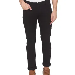 Spykar Black Slim Fit Low Rise Jeans image 1