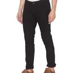 Spykar Black Slim Fit Low Rise Jeans image 3