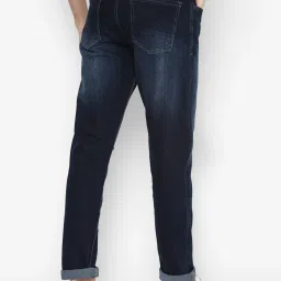 Forever 21 Navy Mid Waist Straight Fit Regular Length Jeans image 2