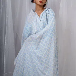 Chidiyaa Geometric Block Printed Cotton Dupatta image 2