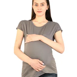 SillyBoom Short Extended Sleeves Round Neck Cotton T-shirt-image-54