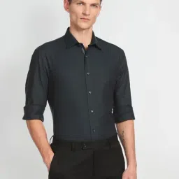 Arrow Blue Cotton Regular Fit Shirt-image-9