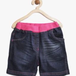 StyleStone Kids Blue Solid Shorts-picture-37