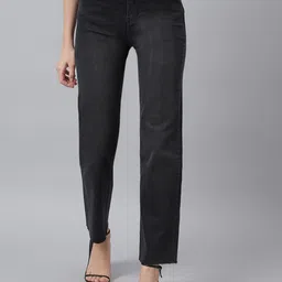 Xpose Women Comfort Wide Leg High-Rise Light Fade Stretchable Jeans-picture-21