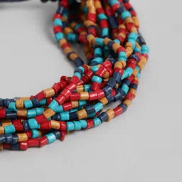 RICHEERA Women Blue & Red Multistrand Bracelet image 3