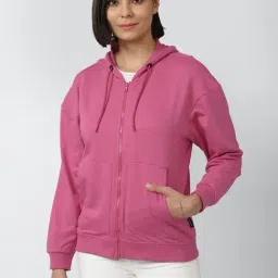 Forever 21 Pink Regular Fit Hoodie-picture-25