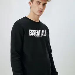 Manlino Men Typography Printed Sweatshirt image 4