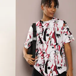 Kook N Keech Women Printed Pure Cotton T-shirt-picture-36