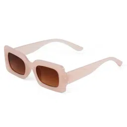 Joker & WItch Pretza Brown UV Protection Rectangular Sunglasses for Women image 3