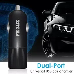 FEDUS Dual Port Rapid Car Charger with Quick Charge 3.1 Amp With Type-C USB Cable image 4