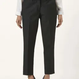 Annabelle by Pantaloons Black Mid Rise Trousers-picture-27