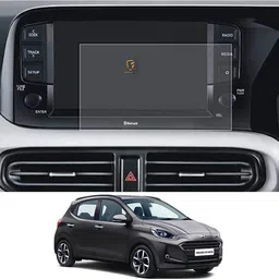 ARMOUR GUARDS 9H Unbreakable GLOSSY FINISH Screen Protector Compatible With HYUNDAI i10 NIOS (i10 NIOS, Anti Blue) CAR Touch Screen Infotainment System (7 inch) image 1