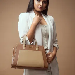 Strokes by Namrata Mehta PU Swagger Satchel image 5