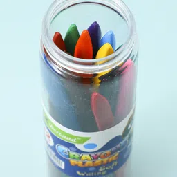 fab n funky Soft Writing Plastic Crayons Pack of 12 - Multicolor image 2