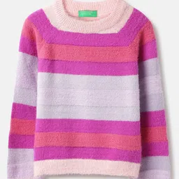 United Colors of Benetton Girls Striped Pullover-image-9