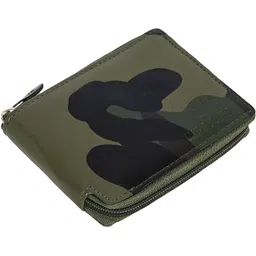 NICE PURSE Men Camouflage Printed Zip Detail PU Two Fold Wallet-image-74
