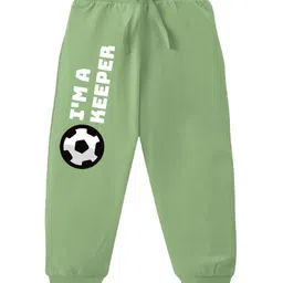 KAVEE Pure Cotton Knit Pack Of 3 Astronaut & Typography Printed Bio Washed Lounge Pants - Olive Green Red & Navy Blue image 5