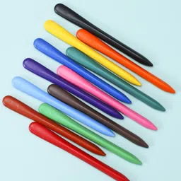 fab n funky Soft Writing Plastic Crayons Pack of 12 - Multicolor image 5