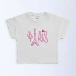 HOP Kids by Westside White Typographic Cotton T-Shirt-image-22