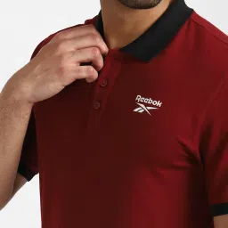 Reebok Maroon Polo T-Shirt image 4