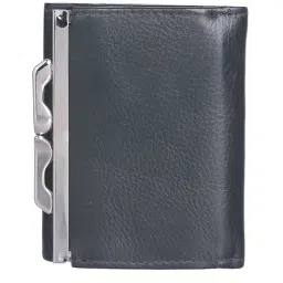 Kara Teal Green Solid Tri-Fold Wallet for Women image 2