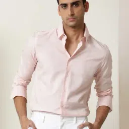 Rare Rabbit Pink Regular Fit Checks Shirt-image-33