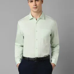 Allen Solly Green Cotton Slim Fit Shirt image 1
