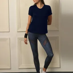 Soie Navy Solid Sport Suit image 1