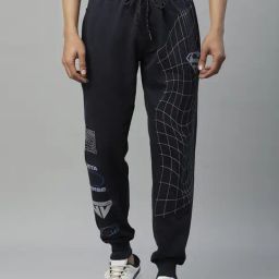 Free Authority Navy Regular Fit Superman Joggers-picture-36