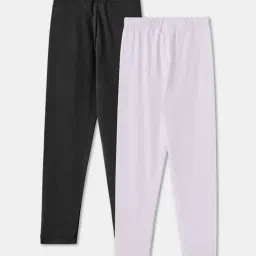 R&B Kids Multicolor Regular Fit Leggings (Pack of 2) image 2