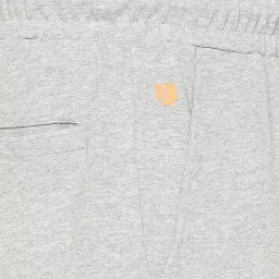 UnderJeans by Spykar Grey Melange Printed Track Pants image 4