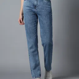 High Star Blue Cotton Relaxed Fit Mid Rise Jeans image 1