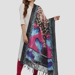 Saree Mall Multicolored Printed Dupatta image 1