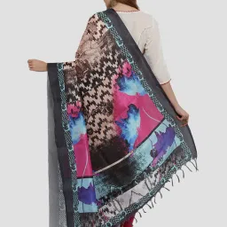 Saree Mall Multicolored Printed Dupatta image 2