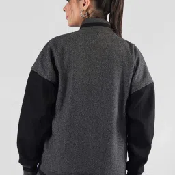 Chkokko Grey & Black Embroidered Jacket image 2