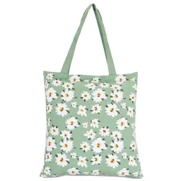 Forever Glam by Pantaloons Green Fabric Printed Tote Handbag image 2