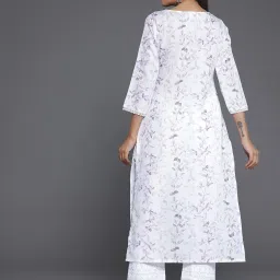 Libas Off White Printed Kurta image 2