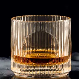 Smokey Cocktail Transparent Oval Spirit Whiskey Glass (330ml) - Set of 6 image 2