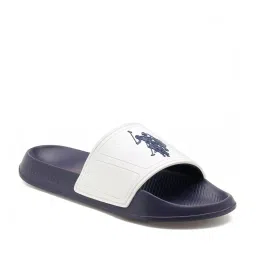 U.S. Polo Assn. Men's White Slides image 2