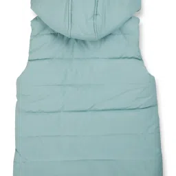 Gini & Jony Kids Blue Solid Jacket image 2