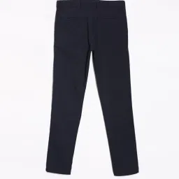 Allen Solly Boys Navy Cotton Checks Trouser image 2