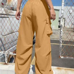 BUYNEWTREND Mustard Plain Trousers image 2