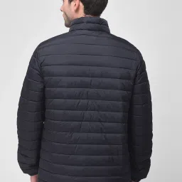 Woodland Dark Navy Regular Fit Quilted Jacket image 2