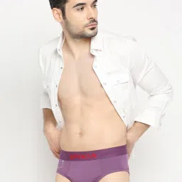 UnderJeans by Spykar Purple Briefs image 5