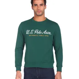 U.S. Polo Assn. Green Cotton Regular Fit Embroidered Sweatshirt-picture-19