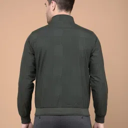 Crimsoune Club Green Regular Fit Self Pattern Reversible Jacket image 2